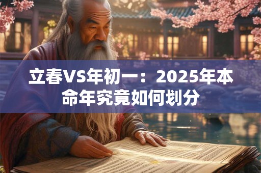 立春VS年初一：2025年本命年究竟如何划分