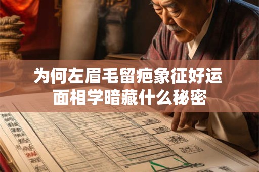 为何左眉毛留疤象征好运 面相学暗藏什么秘密