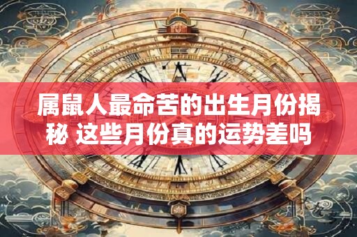 属鼠人最命苦的出生月份揭秘 这些月份真的运势差吗