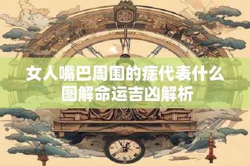 女人嘴巴周围的痣代表什么 图解命运吉凶解析