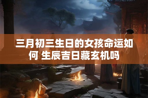三月初三生日的女孩命运如何 生辰吉日藏玄机吗