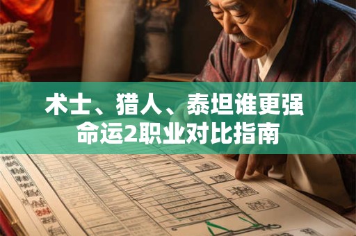 术士、猎人、泰坦谁更强 命运2职业对比指南