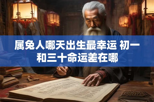 属兔人哪天出生最幸运 初一和三十命运差在哪