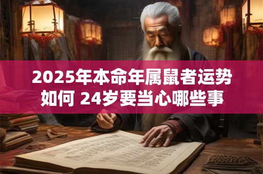 2025年本命年属鼠者运势如何 24岁要当心哪些事
