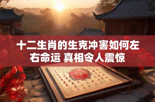 十二生肖的生克冲害如何左右命运 真相令人震惊