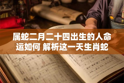 属蛇二月二十四出生的人命运如何 解析这一天生肖蛇的运势
