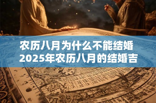 农历八月为什么不能结婚 2025年农历八月的结婚吉日有哪些