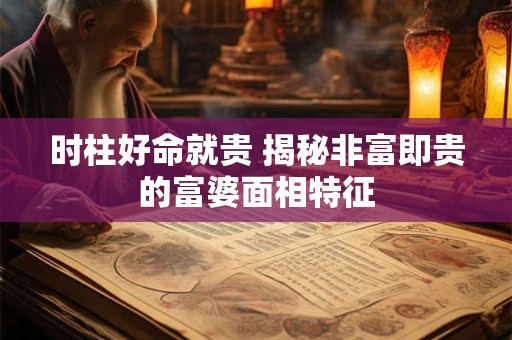 时柱好命就贵 揭秘非富即贵的富婆面相特征
