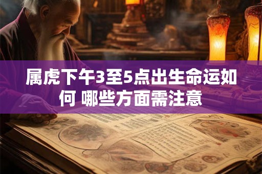 属虎下午3至5点出生命运如何 哪些方面需注意