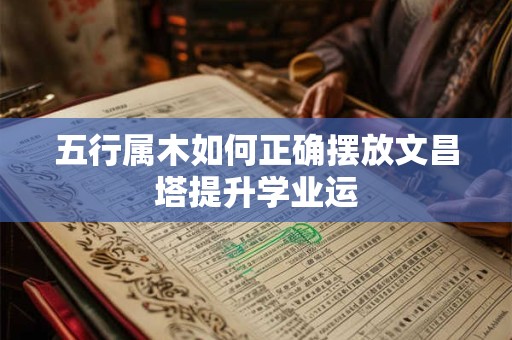五行属木如何正确摆放文昌塔提升学业运