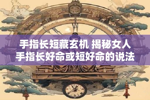 手指长短藏玄机 揭秘女人手指长好命或短好命的说法