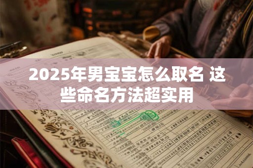 2025年男宝宝怎么取名 这些命名方法超实用