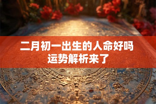 二月初一出生的人命好吗 运势解析来了