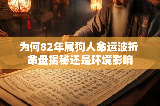 为何82年属狗人命运波折 命盘揭秘还是环境影响