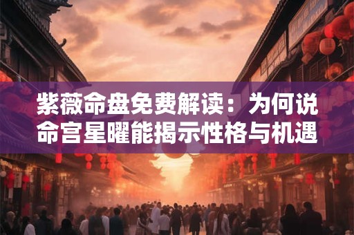 紫薇命盘免费解读：为何说命宫星曜能揭示性格与机遇