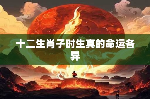 十二生肖子时生真的命运各异