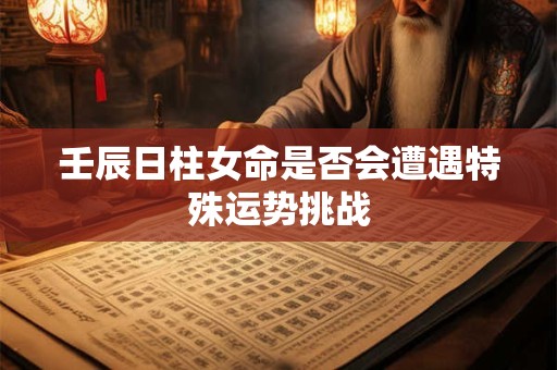 壬辰日柱女命是否会遭遇特殊运势挑战