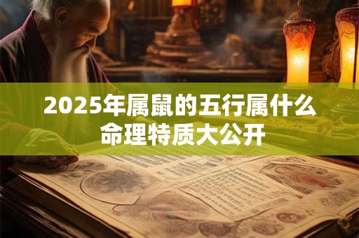2025年属鼠的五行属什么 命理特质大公开