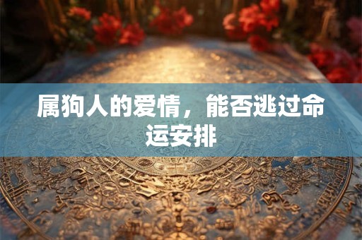 属狗人的爱情，能否逃过命运安排
