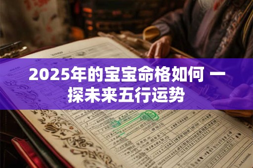 2025年的宝宝命格如何 一探未来五行运势