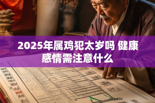 2025年属鸡犯太岁吗 健康感情需注意什么