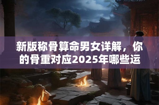新版称骨算命男女详解，你的骨重对应2025年哪些运势