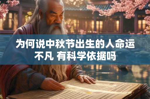 为何说中秋节出生的人命运不凡 有科学依据吗