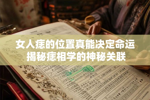 女人痣的位置真能决定命运 揭秘痣相学的神秘关联