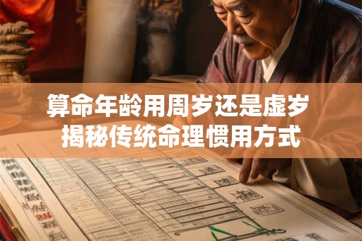 算命年龄用周岁还是虚岁 揭秘传统命理惯用方式