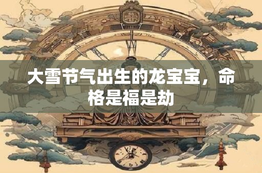 大雪节气出生的龙宝宝，命格是福是劫