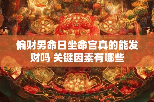 偏财男命日坐命宫真的能发财吗 关键因素有哪些