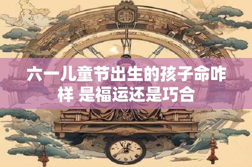 六一儿童节出生的孩子命咋样 是福运还是巧合