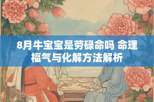 8月牛宝宝是劳碌命吗 命理福气与化解方法解析