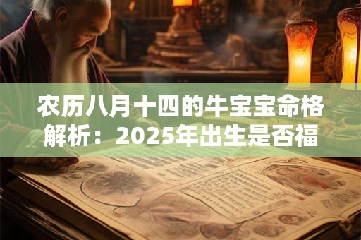 农历八月十四的牛宝宝命格解析：2025年出生是否福运绵长