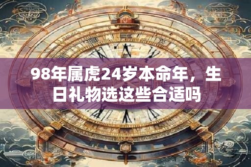 98年属虎24岁本命年，生日礼物选这些合适吗