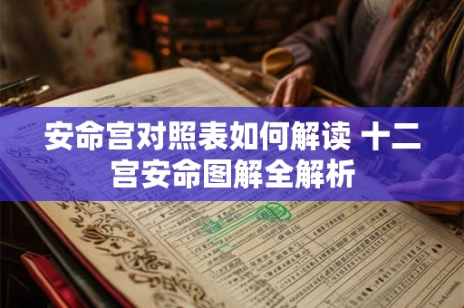 安命宫对照表如何解读 十二宫安命图解全解析