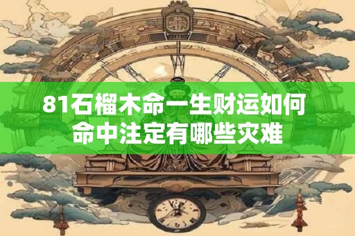 81石榴木命一生财运如何 命中注定有哪些灾难