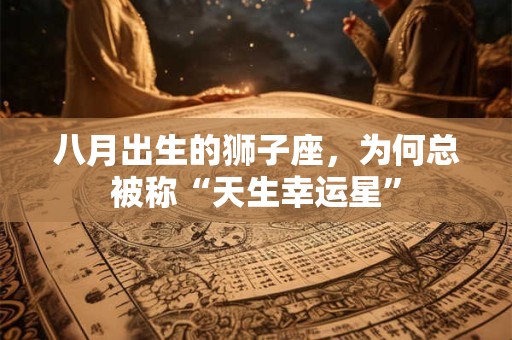 八月出生的狮子座，为何总被称“天生幸运星”