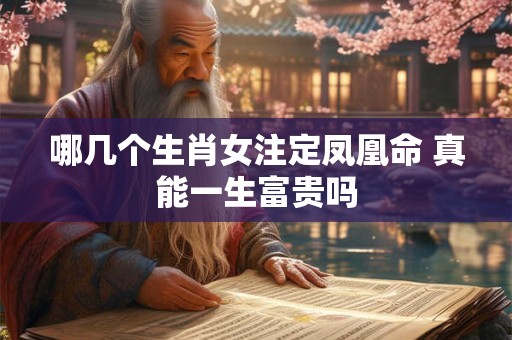 哪几个生肖女注定凤凰命 真能一生富贵吗
