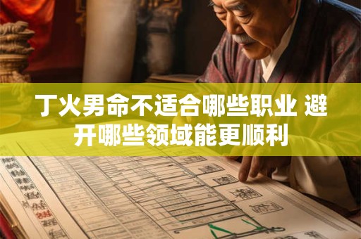 丁火男命不适合哪些职业 避开哪些领域能更顺利