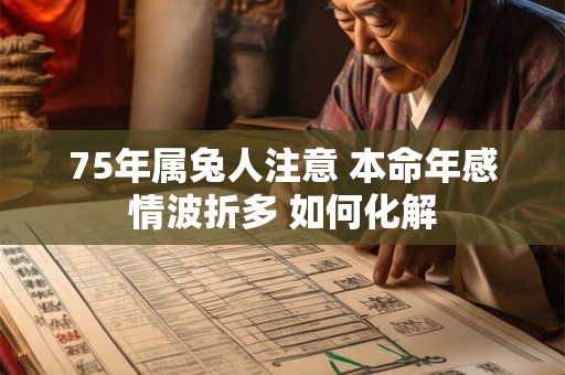 75年属兔人注意 本命年感情波折多 如何化解 75年属兔人注意 本命年感情波折多 如何化解