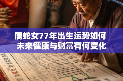 属蛇女77年出生运势如何 未来健康与财富有何变化