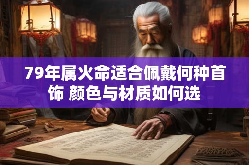 79年属火命适合佩戴何种首饰 颜色与材质如何选