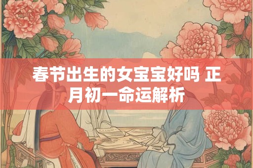 春节出生的女宝宝好吗 正月初一命运解析