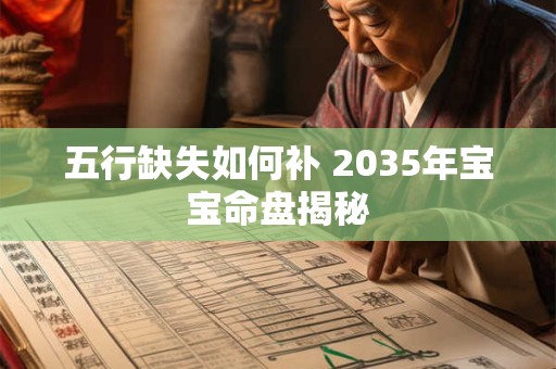 详细阅读:五行缺失如何补 2035年宝宝命盘揭秘 五行缺失如何补 2035年宝宝命盘揭秘