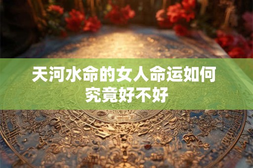 天河水命的女人命运如何 究竟好不好