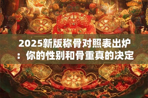 2025新版称骨对照表出炉：你的性别和骨重真的决定命运