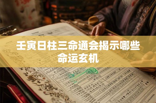 壬寅日柱三命通会揭示哪些命运玄机