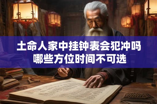 土命人家中挂钟表会犯冲吗 哪些方位时间不可选