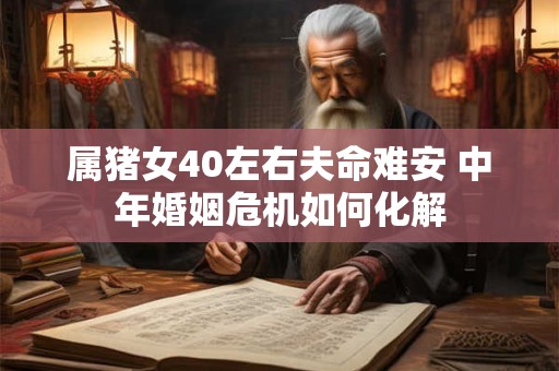 属猪女40左右夫命难安 中年婚姻危机如何化解